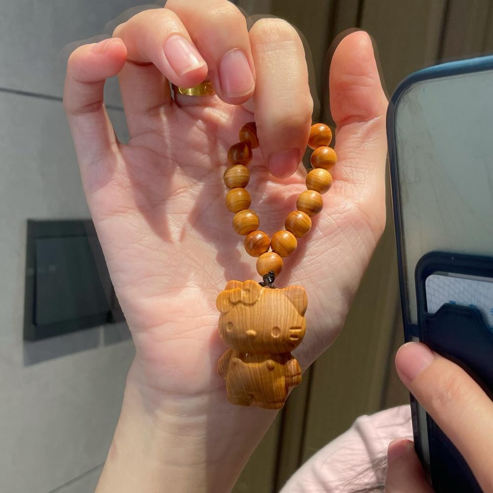 띠끄룸 Woody Kitty Beads 우디 키티 참 키링 열쇠고리