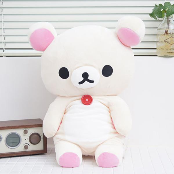 (일본정품) 코리락쿠마 비즈 인형 (아이보리색상 인형 "L\"라지-56cm)
