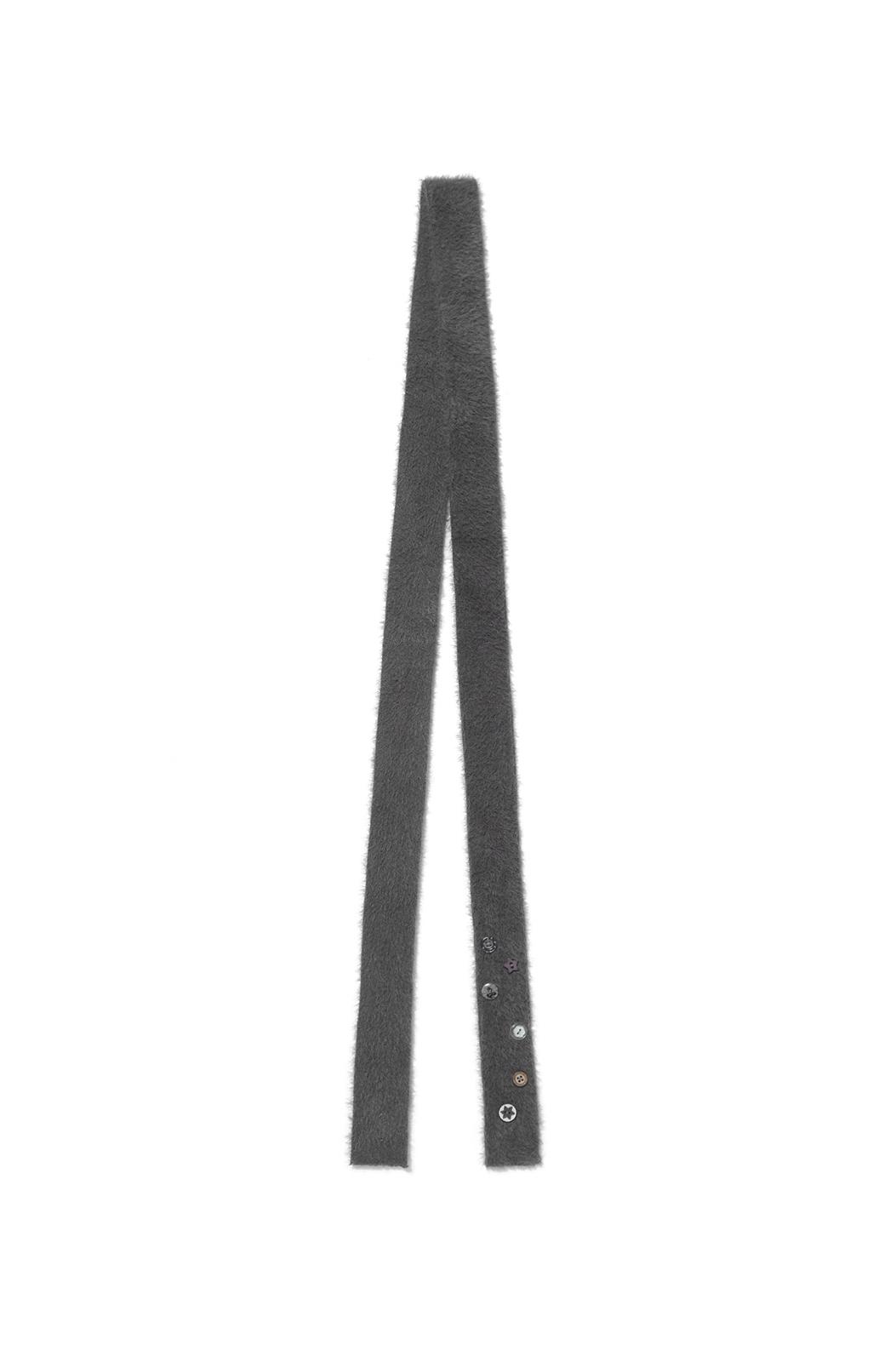 Angora baby muffler (Charcoal)