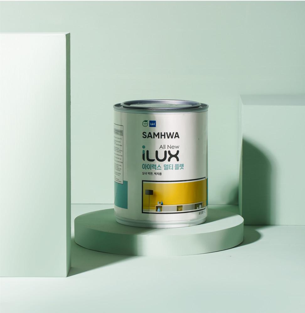 삼화 친환경 벽지페인트 아이럭스 멀티플랫 무광 1L
