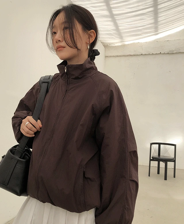 홉슨 패디드 하이넥 점퍼 (2color)