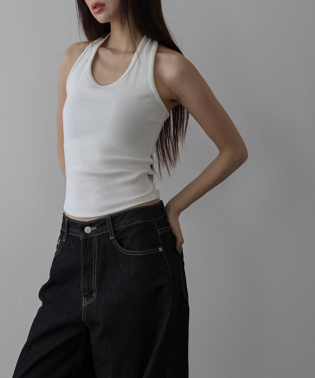 디오어 컴포트 골지 홀터 나시 (레이어드, 기본나시, 홀터넥)