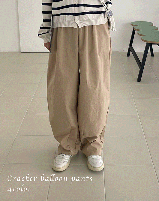 【BAON】23SS★ [BAONHOUSE] Goven balloon pants 바온 [BAONHOUSE] Goven balloon pants (3color) - 위시버킷
