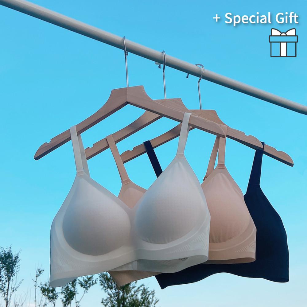 [3매입] 초경량 얇은원단 여름용 운동용 심리스브라 어깨끈형 / 베이직형