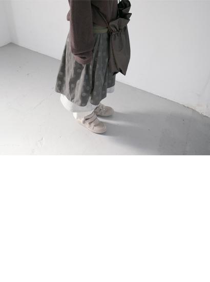 도트 랩 져지 스커트 (2c)