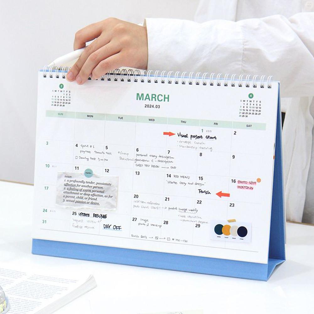 2024년 A4 큰 탁상달력 2024 대형달력 24년 스케줄달력 데스크캘린더 10월부터