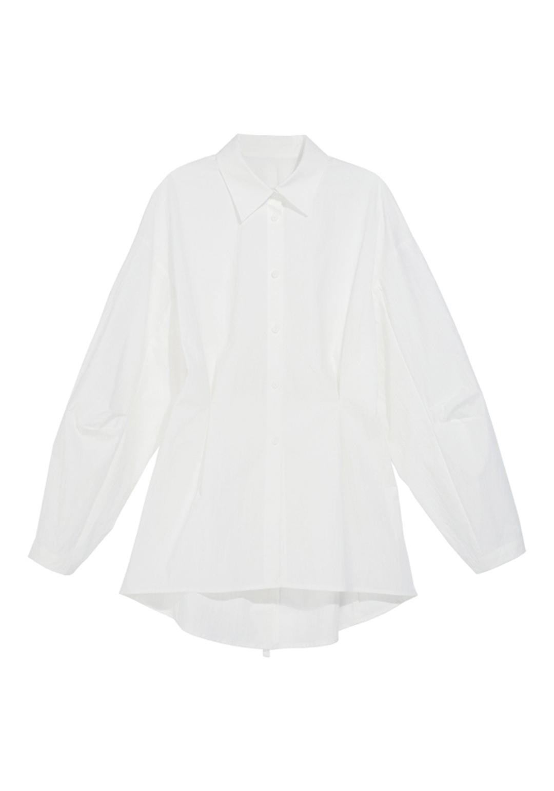 Back Open Line Shirts White MBCSTO006WH