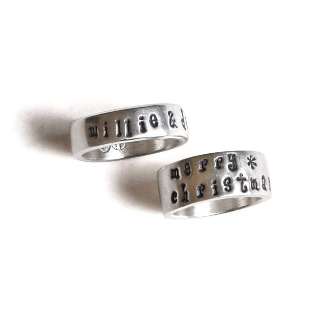 Custom Stamp Ring (Small Letter ver.)