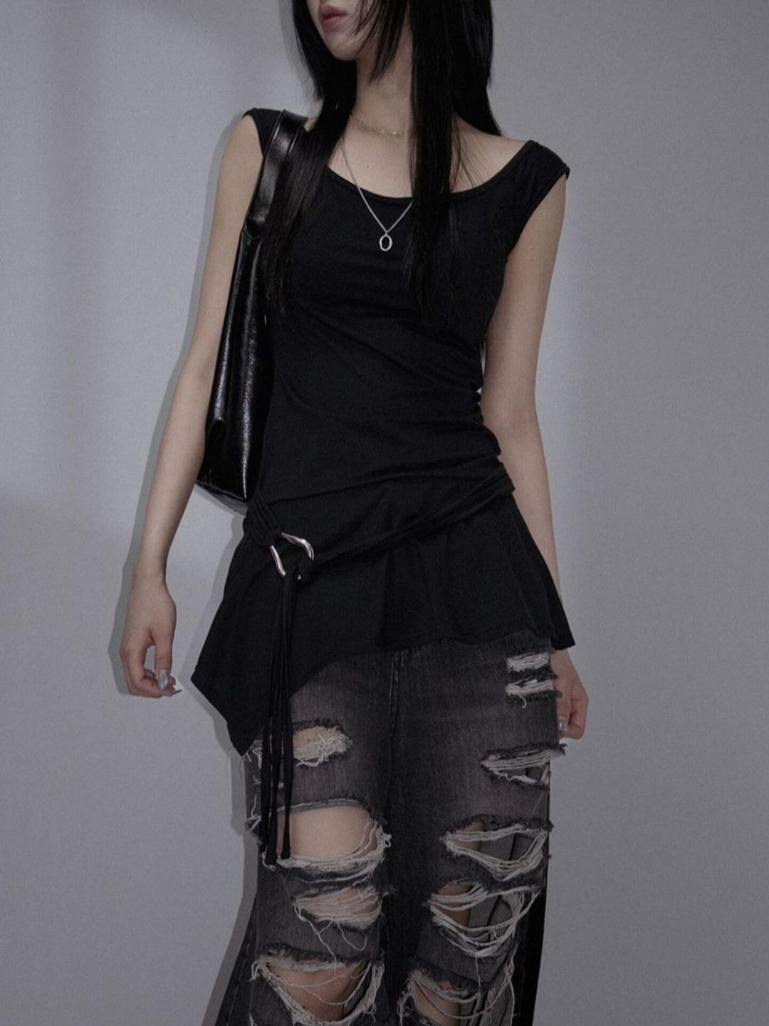 SteelTrimLayeredDress 스틸트림레이어드원피스