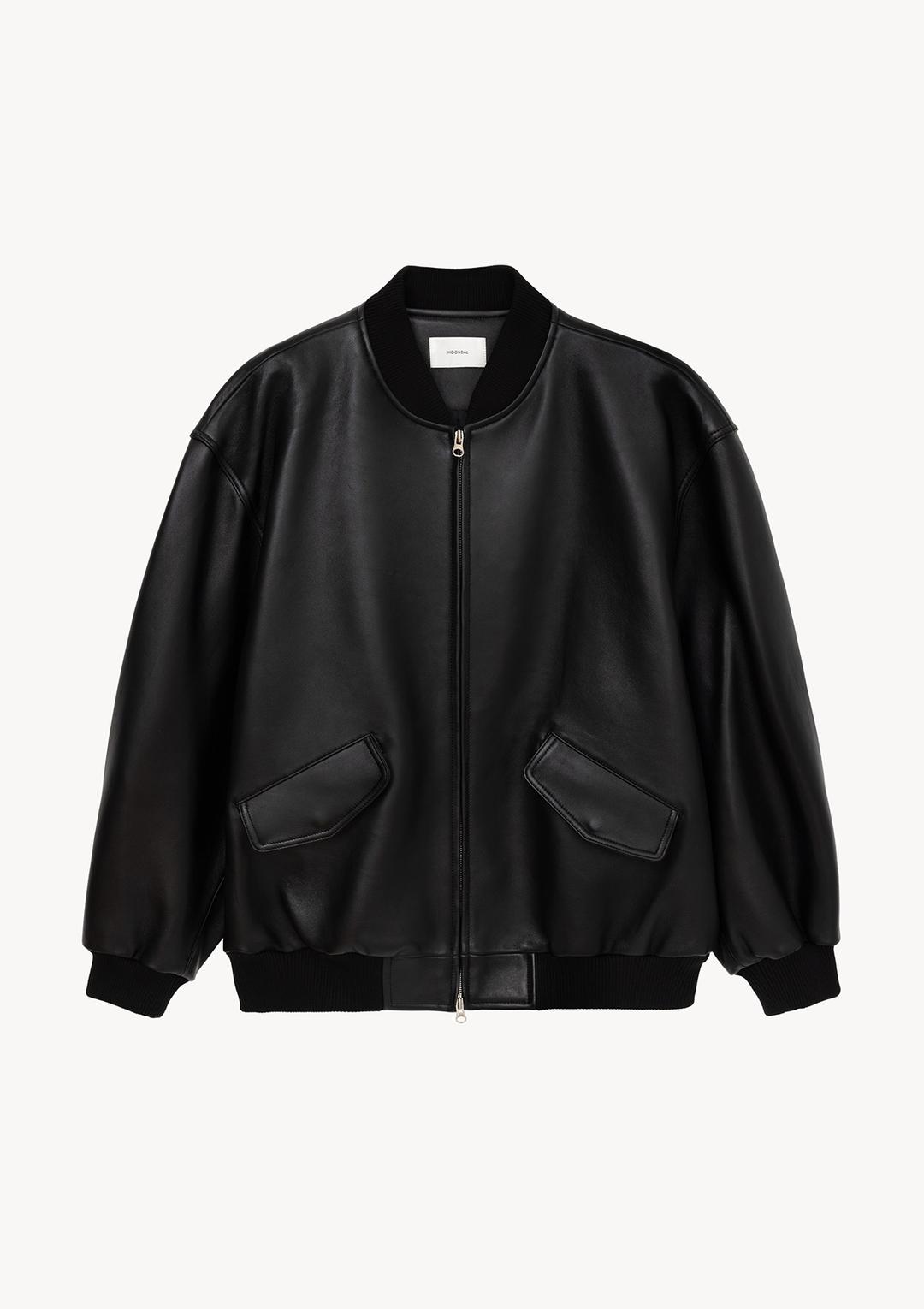 Lambskin Blouson in Black