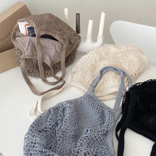 [당일발송] 후르츠 그물 숄더 네트백