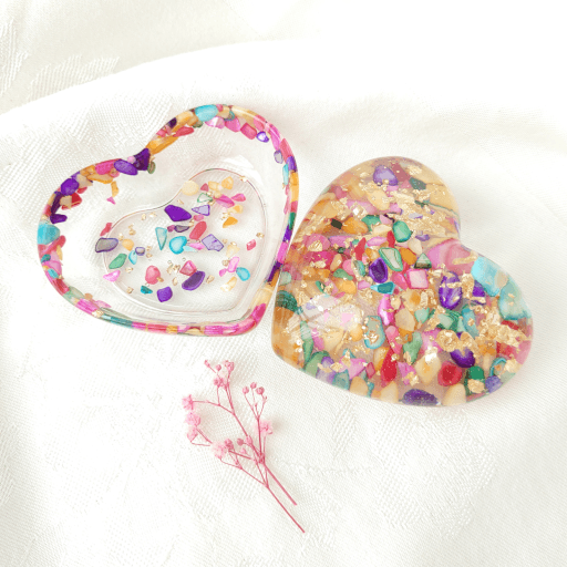 레인보우 하트하트 페이퍼웨이트 문진