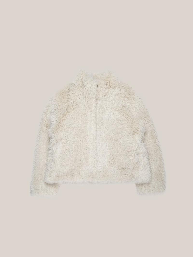 Ouro - FUR ZIP-UP MUSTANG  [ CREAM ]