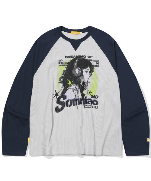 Somniac Raglan T-shirt(NAVY)