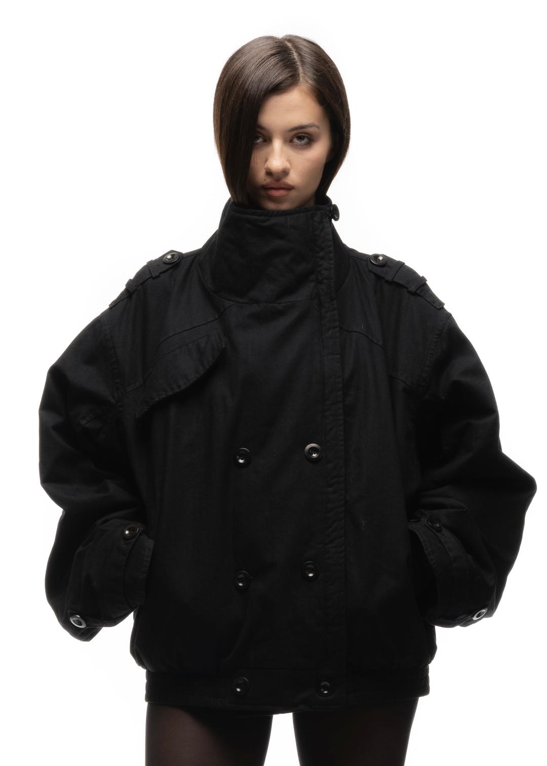 COMBAT PADDED PARKA BLACK FEMALE - SMALL