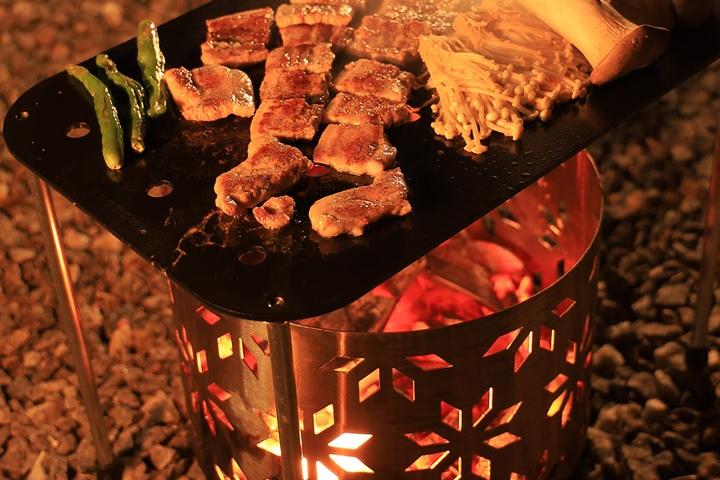 캠핑 무쇠 고기 불판