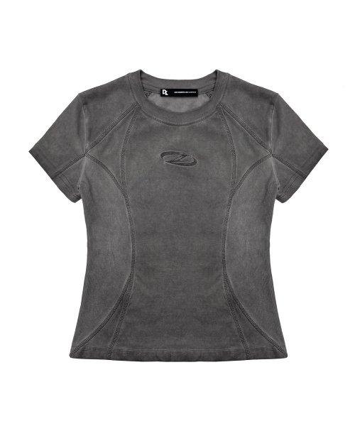 D.ok W01 Washed t-shirt (ASH BLACK)