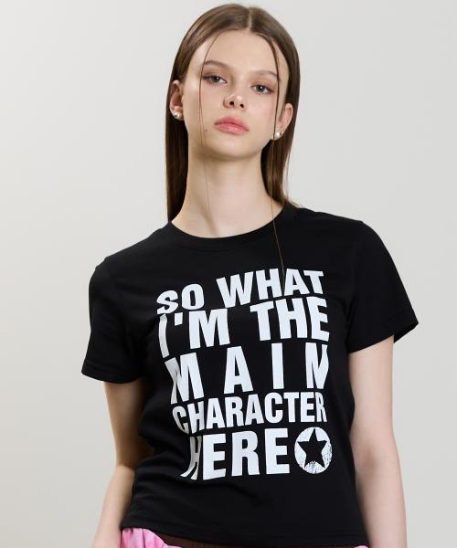 SM MAIN CHARACTER TEE(BLACK)
