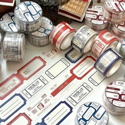 Die-cut Ticket masking tape (2종)