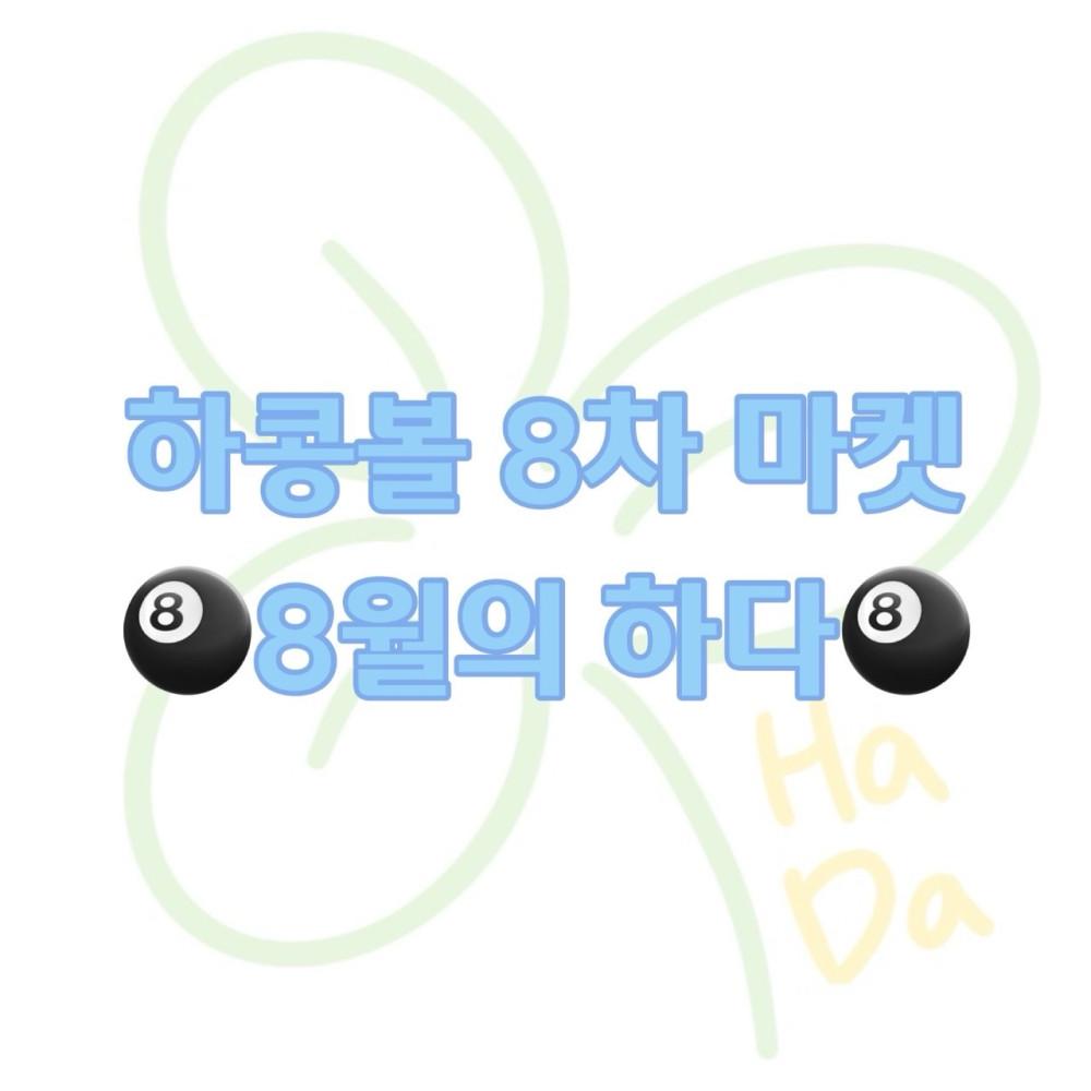하콩볼 8차 마켓 🎱8월의 하다🎱