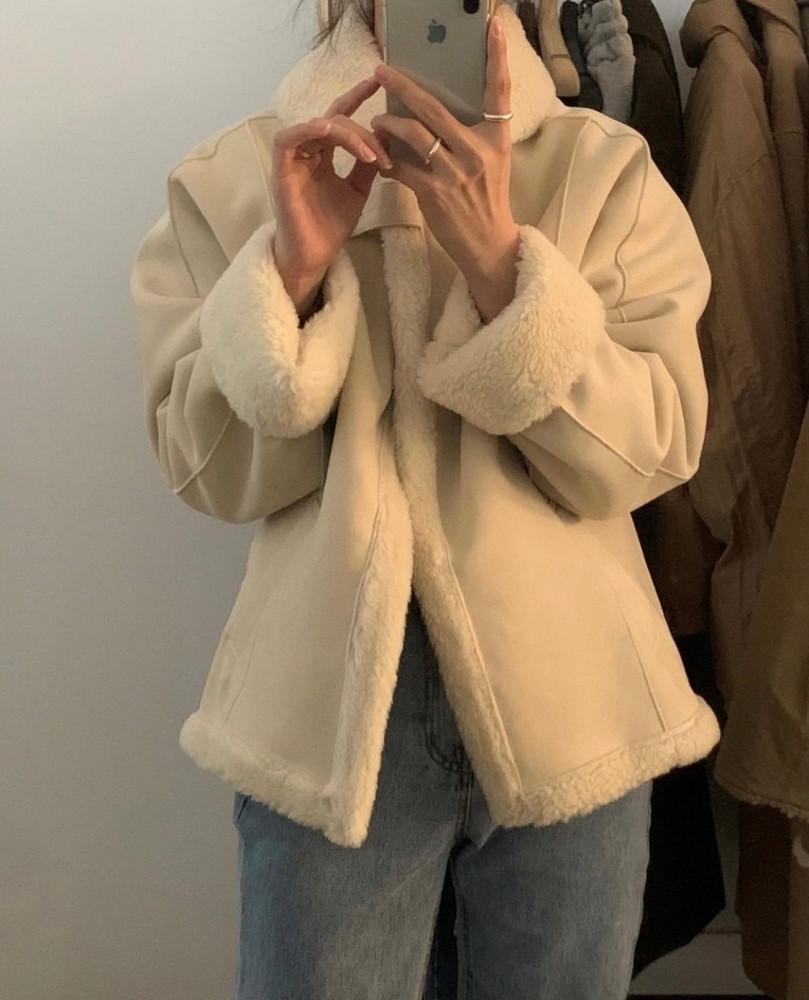 오브제 아이리스 숄무스탕 (2color)