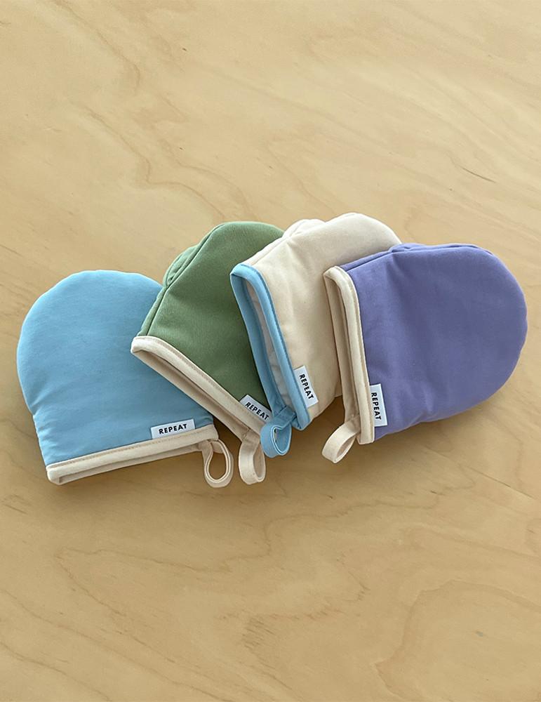 [리핏제작]밀크 주방장갑 오븐장갑 집들이선물 순면 핸드메이드