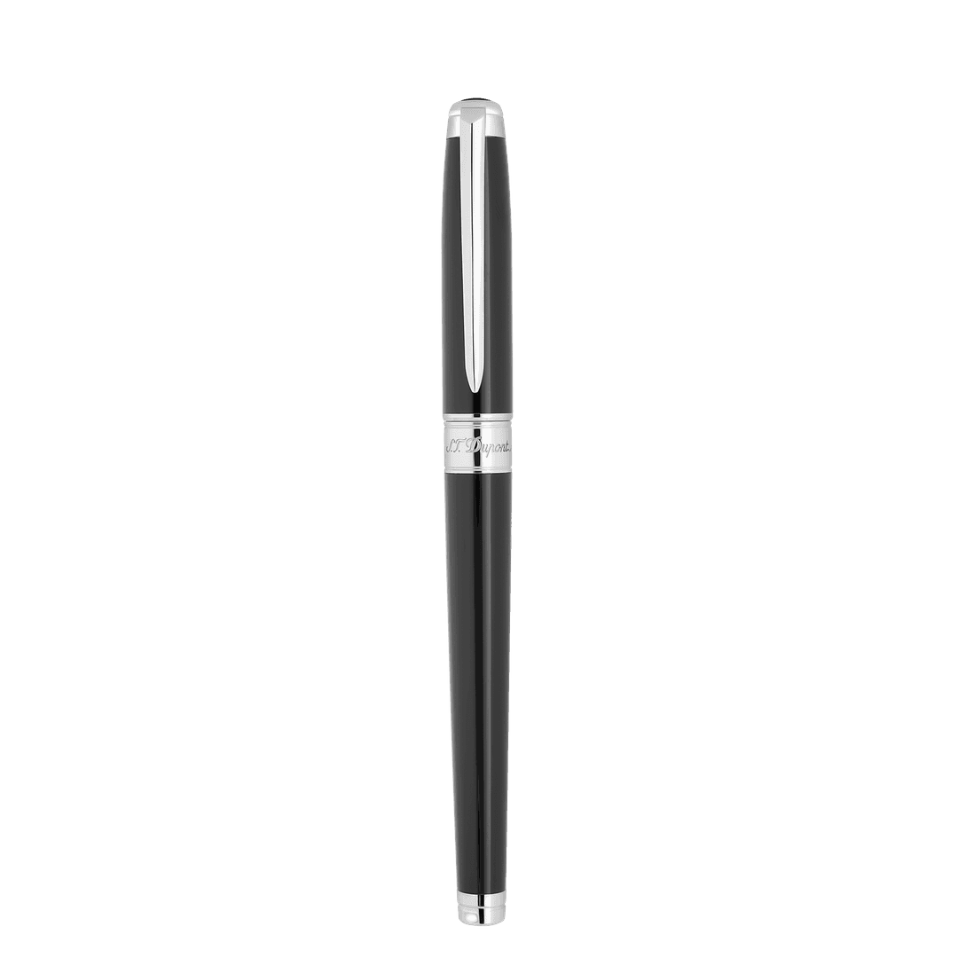 Luxury Writing Instrument - S.T. Dupont Line D Eternity Medium Black and Palladium Fountain Pen