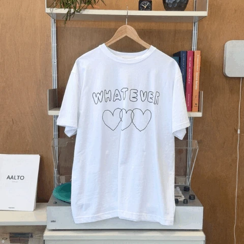 ~사랑을 담아~ 오버핏 반팔 티셔츠