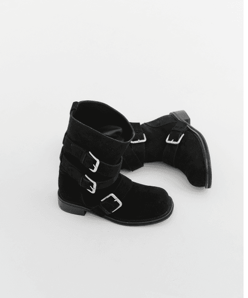 스테라 벨티드 미드 부츠 블랙