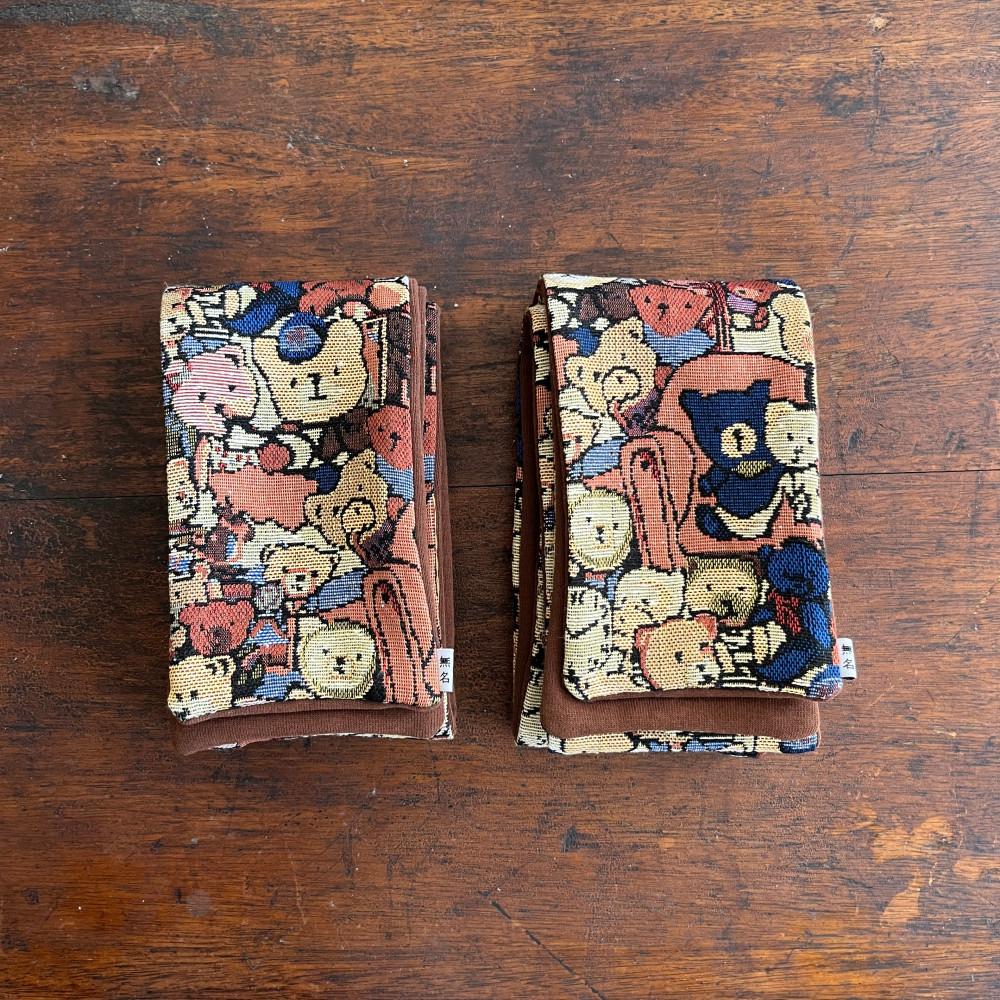 곰친구 muffler 곰돌이 자가드 목도리 머플러