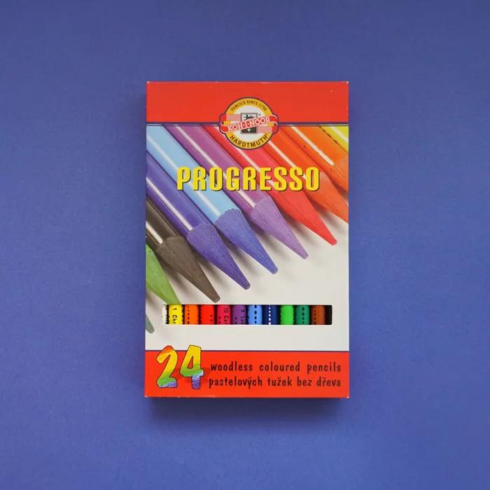 Progresso Woodless 색연필 24색, KOH-I-NOOR