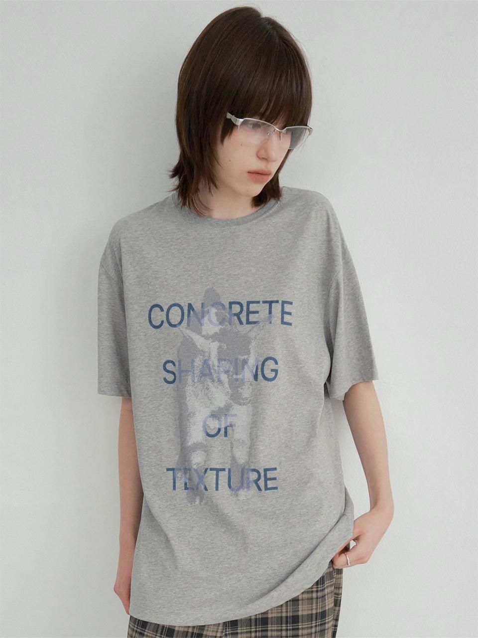 Kiddy Over Fit T-shirt [Melange Gray]