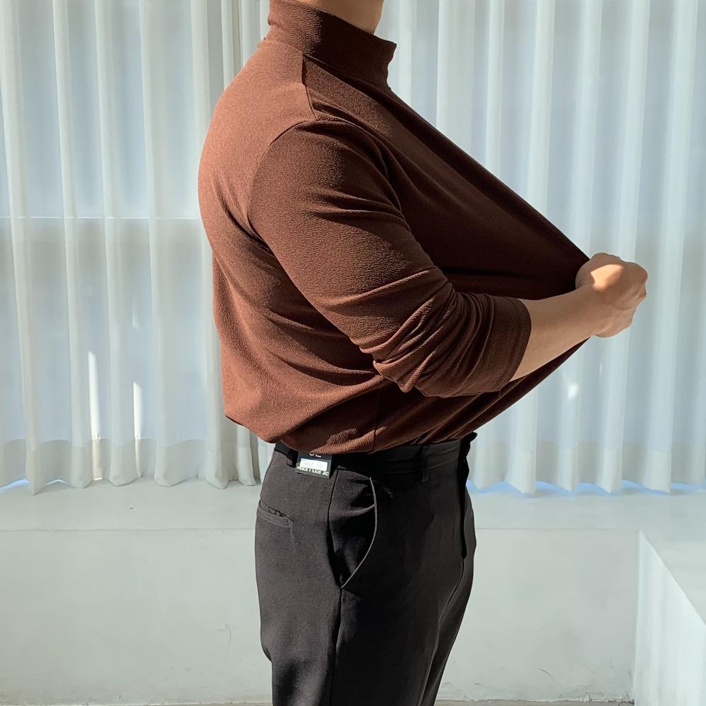 [1+1] 온열 기모 반폴라 긴팔티