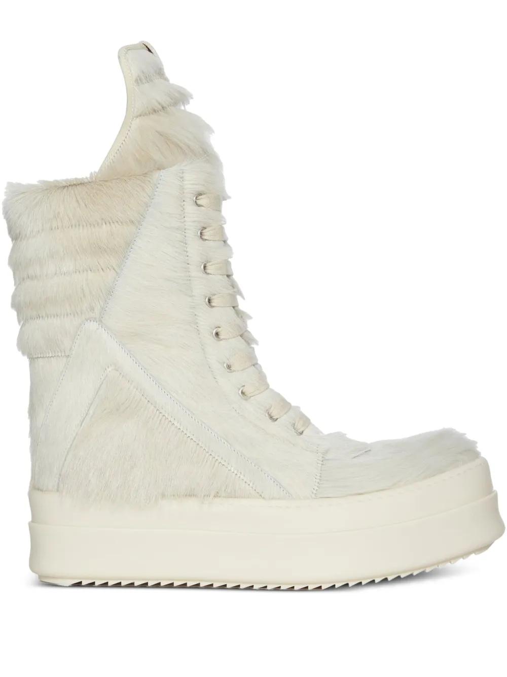 Rick Owens 메가 지오바스켓 스니커즈 | 화이트 | FARFETCH KR