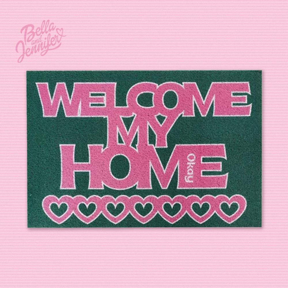 WELCOME MY HOME 코일 도어 현관매트 입구 발매트 매장 인테리어 흙먼지 제거