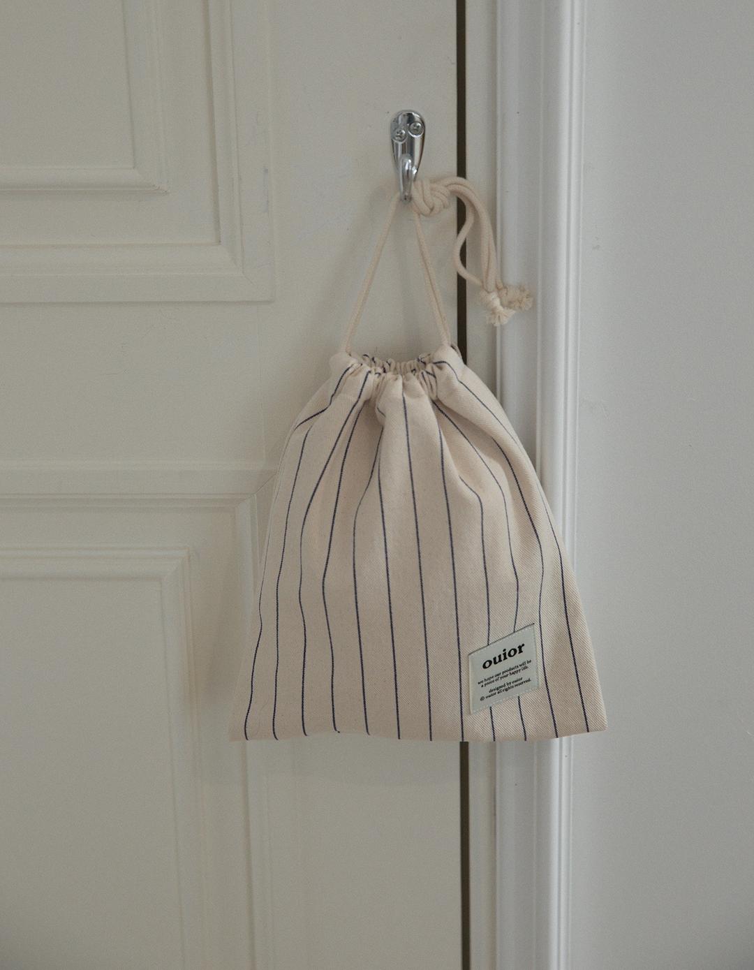 ouior basic string pouch_pencil navy