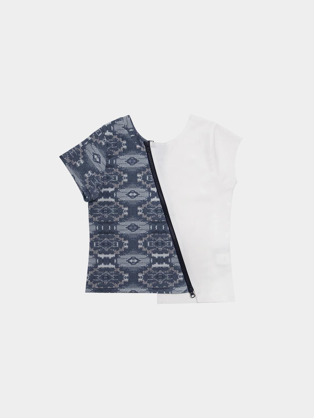DUAL-TEXTURE TOP