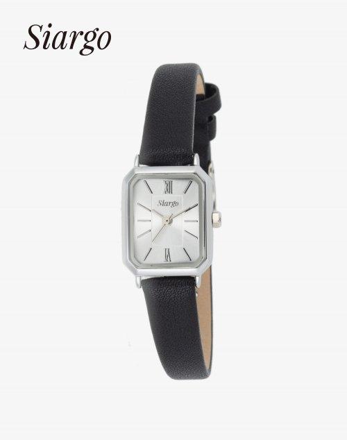SG-001-SB  세이지컬렉션 여자 스퀘어 가죽 손목 시계