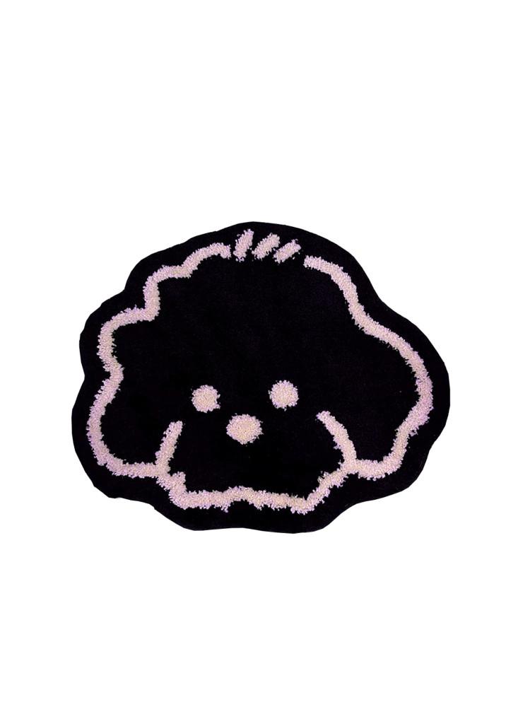 수심 Doggy Rug 강아지 얼굴 러그 동물 단모 감성 카펫 발매트 현관 매트