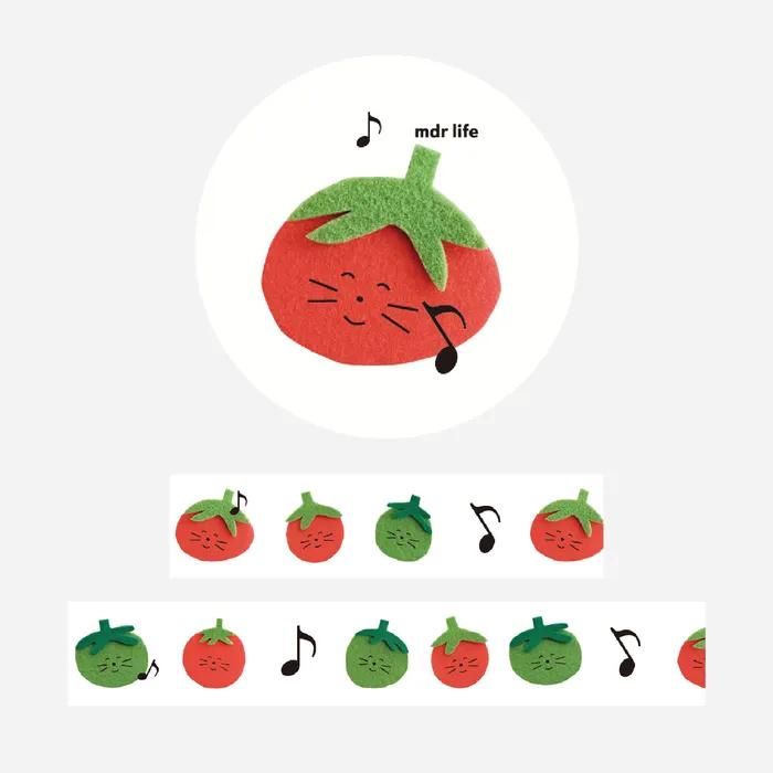 [마스킹테이프] 흥얼 흥얼 토마토 네코