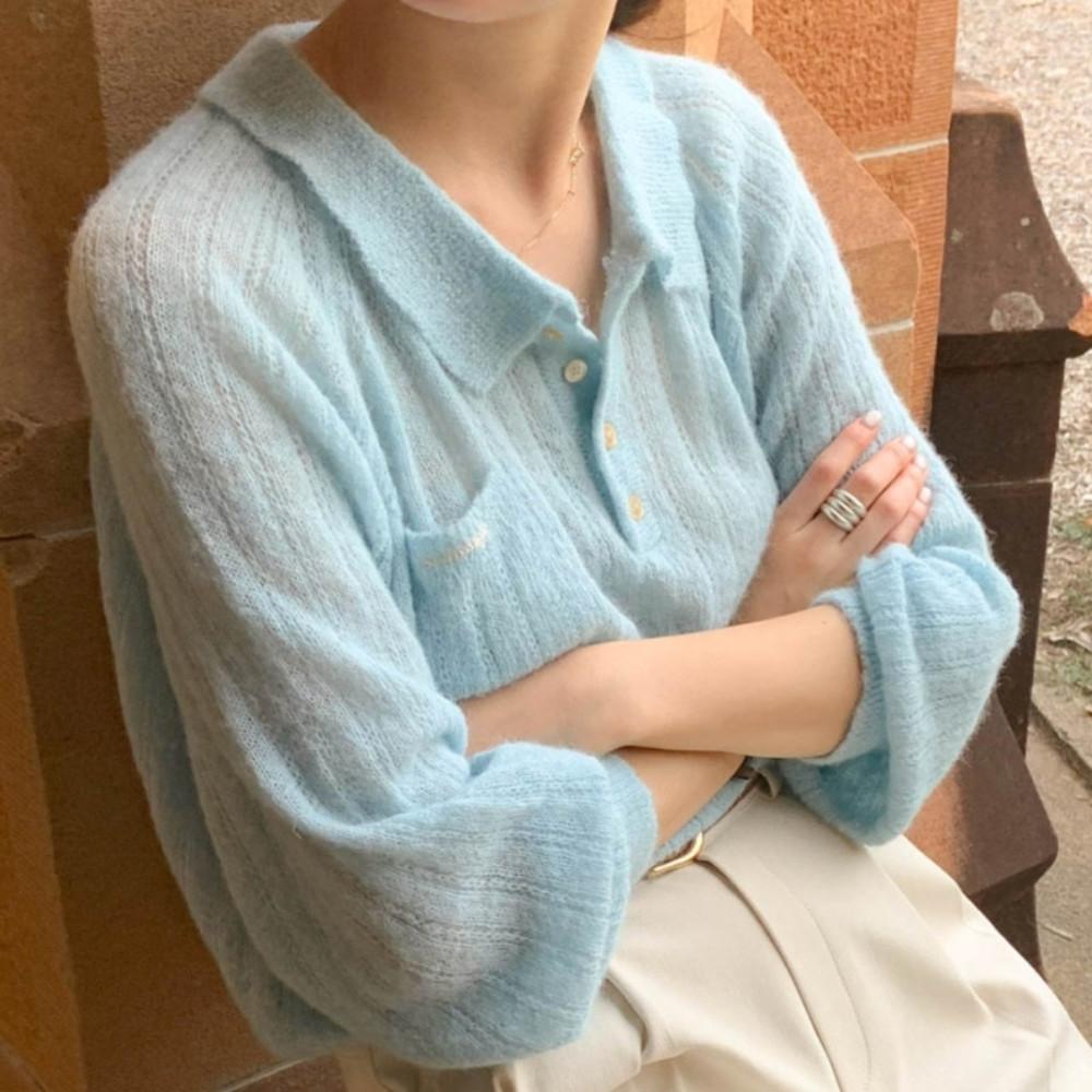 [핑크 당일출고]시그니처 토즈 알파카 니트 4col