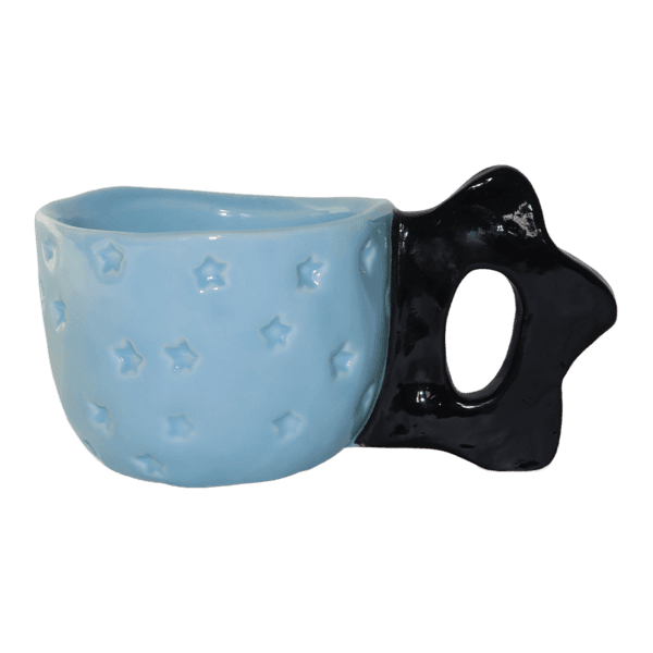 BABY BLUE BLACK STAR CUP