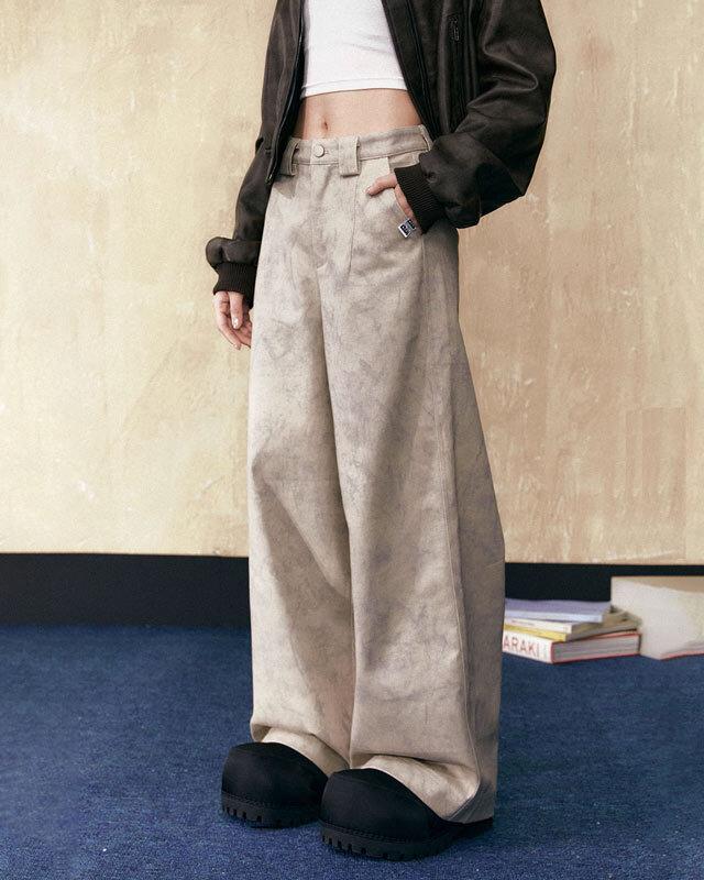 EZEK 다잉패턴 와이드 팬츠 (그레이)