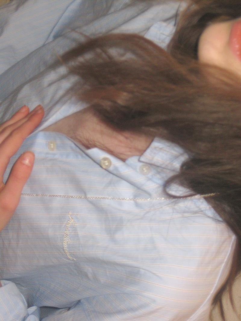 Aberdeen Italic Logo Striped Shirts Clear Blue (4th)