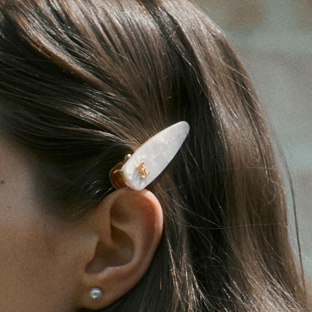 CLASSIC LOGO MINI HAIR PIN [LIGHT PURPLE]