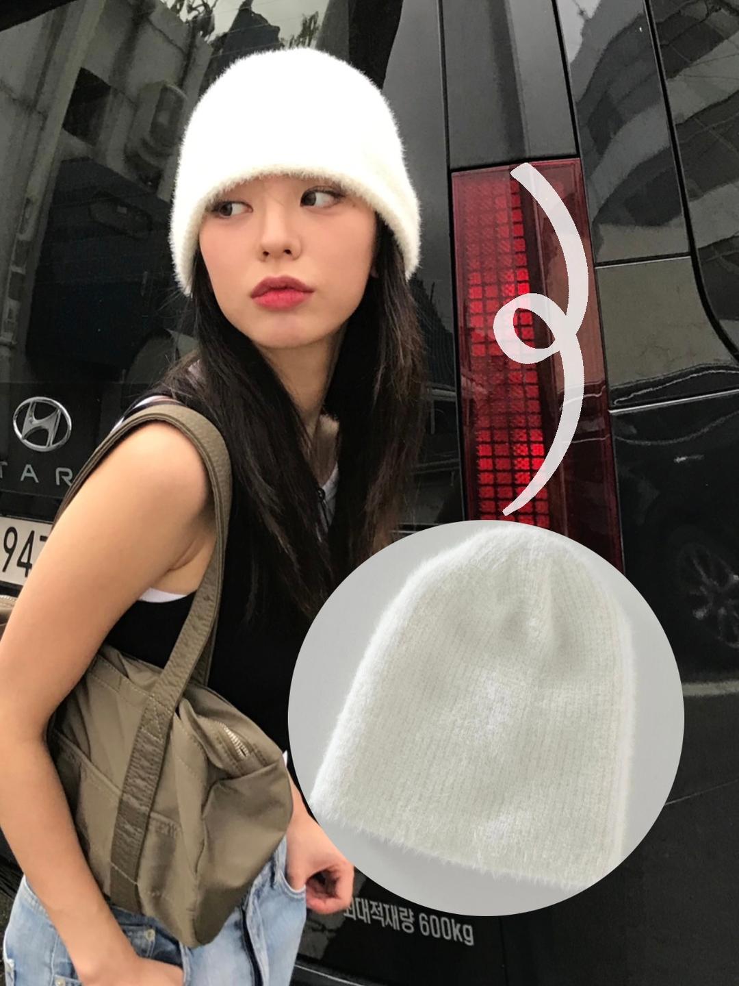 [두상커버]Jade beanie 제이드 숏 비니 제이드 앙고라 여자 남자