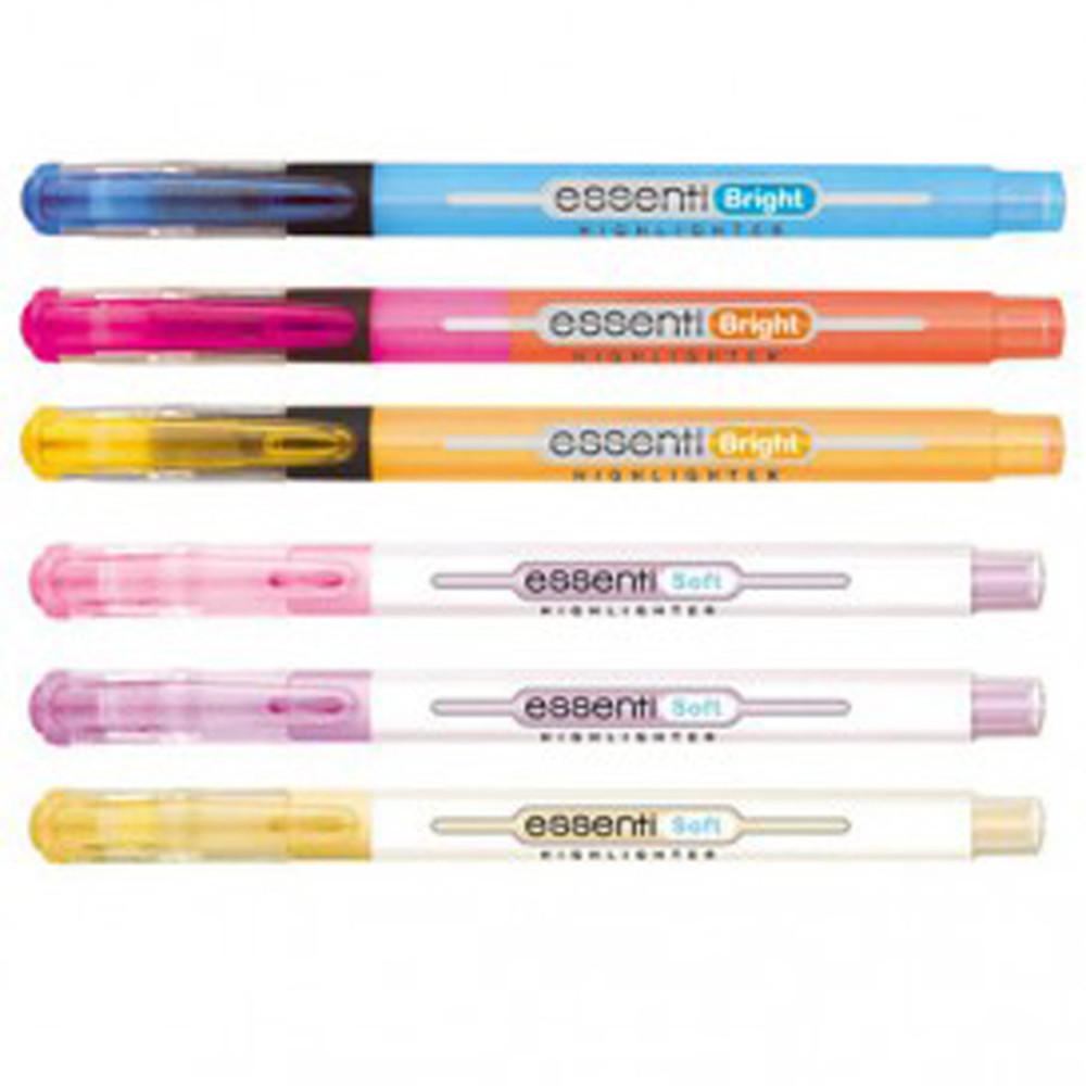 모나미 에센티형광펜 소프트 브라이트