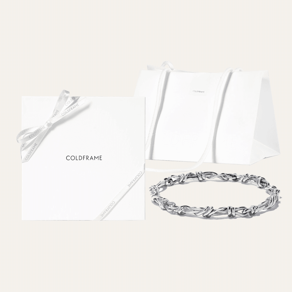 [선물포장/쇼핑백] GORDIAN KNOT CHAIN BRACELET S