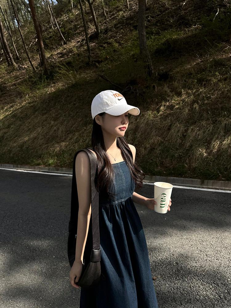 [룸룸] 스모크 데님 드레스 (3color)