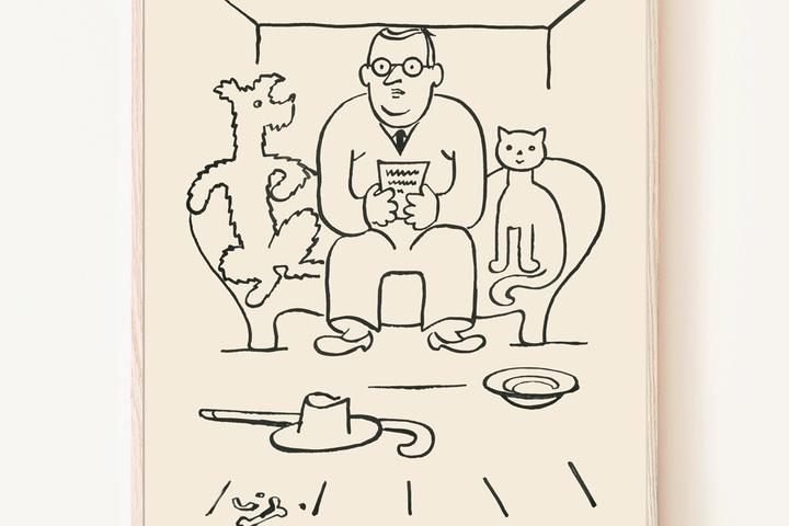 요제프 차펙 - 나는 개와 고양이를 키웠다 25 작가 포스터 액자